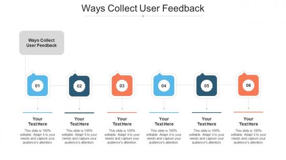 Ways Collect User Feedback Ppt Powerpoint Presentation Professional Layout Ideas Cpb