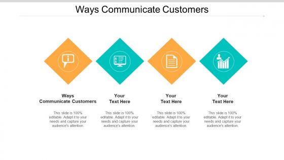 Ways communicate customers ppt powerpoint presentation file clipart images cpb