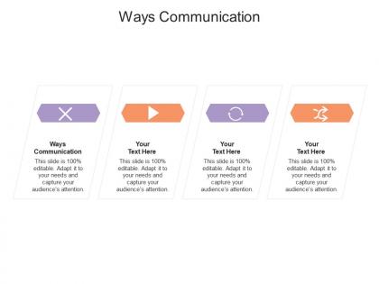 Ways communication ppt powerpoint presentation styles files cpb