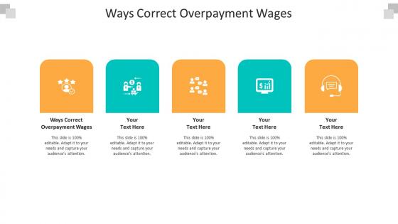 Ways correct overpayment wages ppt powerpoint presentation model designs download cpb