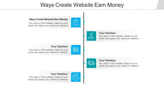 Ways create website earn money ppt powerpoint presentation icon images cpb