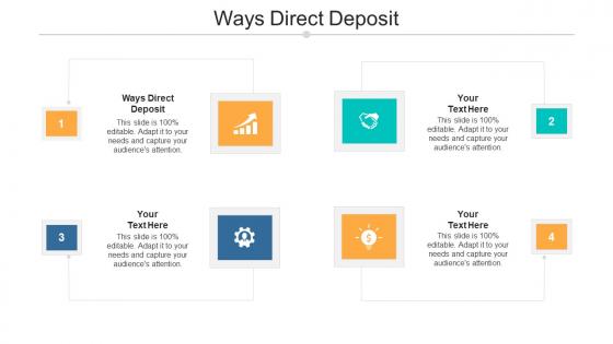 Ways direct deposit ppt powerpoint presentation styles templates cpb