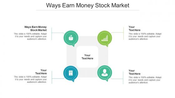 Ways Earn Money Stock Market Ppt Powerpoint Presentation Summary Shapes Cpb