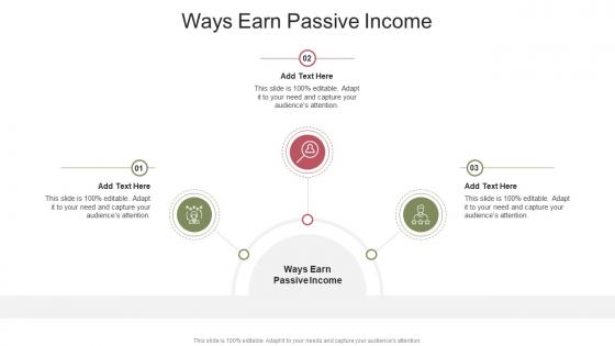 Ways Earn Passive Income In Powerpoint And Google Slides Cpb