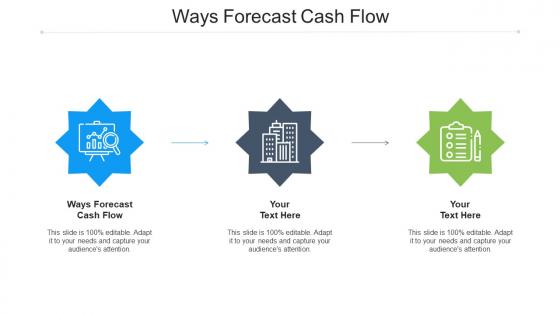 Ways Forecast Cash Flow Ppt Powerpoint Presentation Icon Pictures Cpb