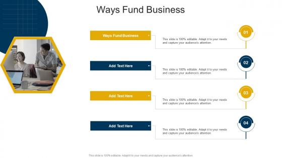 Ways Fund Business In Powerpoint And Google Slides Cpb