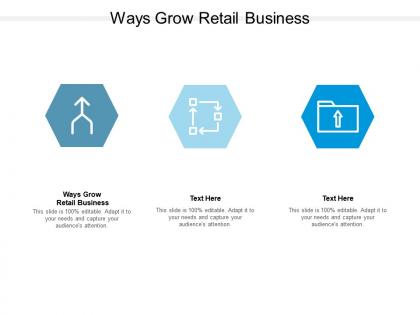 Ways grow retail business ppt powerpoint presentation layouts example cpb
