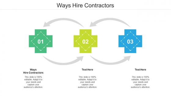 Ways hire contractors ppt powerpoint presentation portfolio model cpb