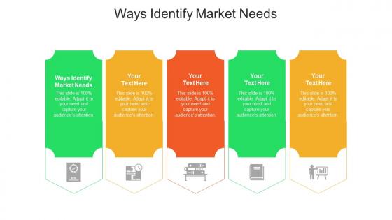 Ways identify market needs ppt powerpoint presentation styles elements cpb