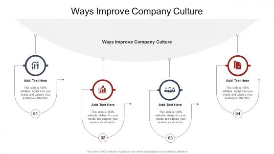 Ways Improve Company Culture In Powerpoint And Google Slides Cpb