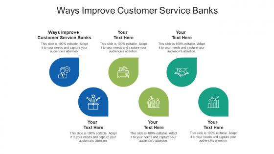 Ways improve customer service banks ppt powerpoint presentation summary files cpb