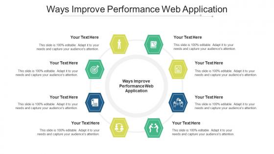Ways improve performance web application ppt powerpoint presentation summary images cpb