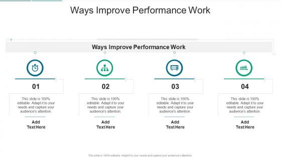 Ways Improve Performance Work In Powerpoint And Google Slides Cpb