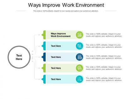 Ways improve work environment ppt powerpoint slides introduction cpb