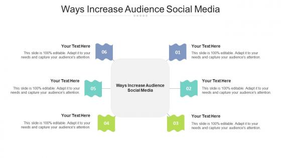 Ways increase audience social media ppt powerpoint presentation summary samples cpb