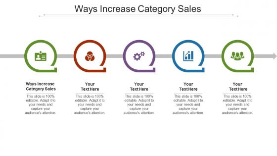 Ways increase category sales ppt powerpoint presentation layouts slides cpb