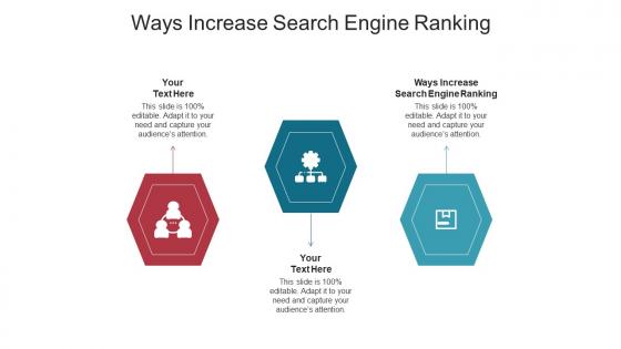 Ways increase search engine ranking ppt powerpoint presentation gallery designs cpb