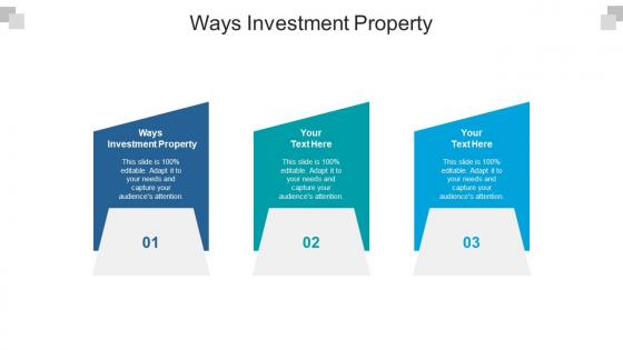 Ways investment property ppt powerpoint presentation layouts summary cpb