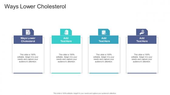 Ways Lower Cholesterol In Powerpoint And Google Slides Cpb