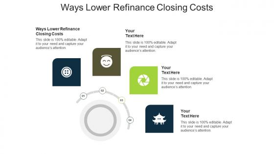 Ways lower refinance closing costs ppt powerpoint presentation tips cpb