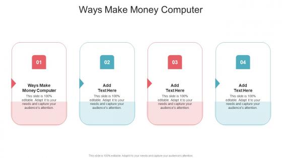 Ways Make Money Computer In Powerpoint And Google Slides Cpb