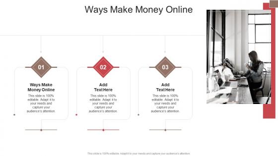 Ways Make Money Online In Powerpoint And Google Slides Cpb
