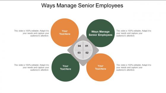 Ways manage senior employees ppt powerpoint presentation portfolio design ideas cpb