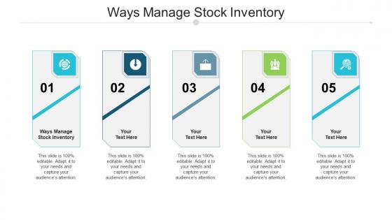 Ways manage stock inventory ppt powerpoint presentation file example introduction cpb