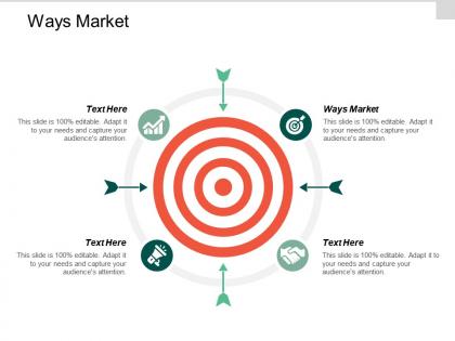 Ways market ppt powerpoint presentation slides design templates cpb