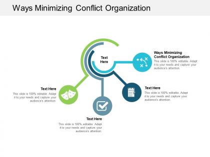 Ways minimizing conflict organization ppt powerpoint presentation styles graphics cpb