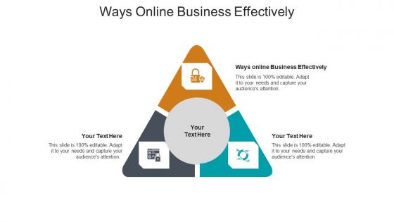 Ways online business effectively ppt powerpoint presentation slides objects cpb