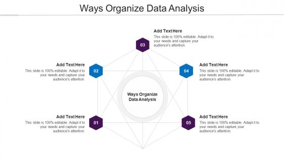 Ways Organize Data Analysis Ppt Powerpoint Presentation Show Template Cpb