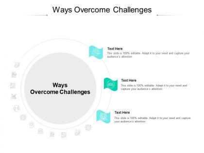 Ways overcome challenges ppt powerpoint presentation portfolio graphic tips cpb
