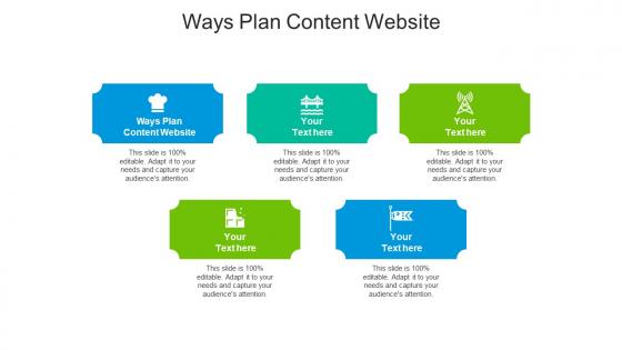 Ways plan content website ppt powerpoint presentation infographic template cpb