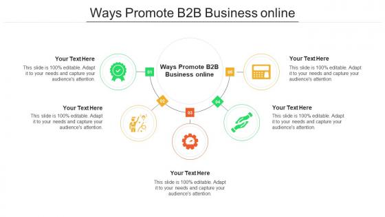 Ways promote b2b business online ppt powerpoint presentation styles designs download cpb