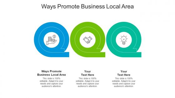 Ways promote business local area ppt powerpoint presentation file elements cpb