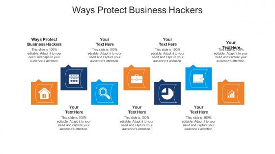 Ways protect business hackers ppt powerpoint presentation model influencers cpb