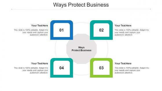 Ways protect business ppt powerpoint presentation summary infographic template cpb