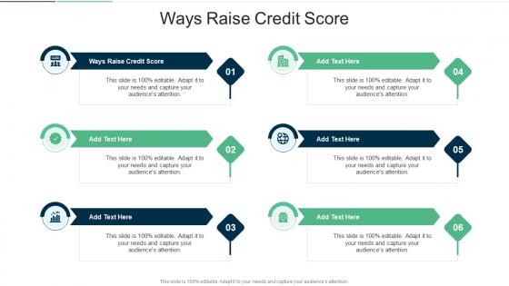 Ways Raise Credit Score In Powerpoint And Google Slides Cpb