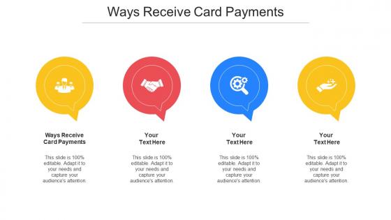 Ways Receive Card Payments Ppt Powerpoint Presentation Icon Design Cpb