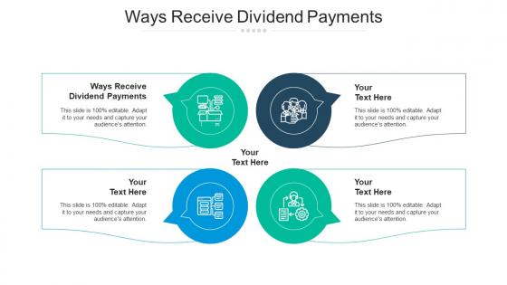 Ways receive dividend payments ppt powerpoint presentation slides graphics cpb