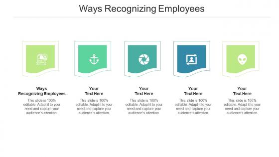 Ways Recognizing Employees Ppt Powerpoint Presentation Slides Files Cpb