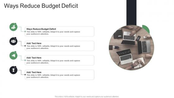 Ways Reduce Budget Deficit In Powerpoint And Google Slides Cpb