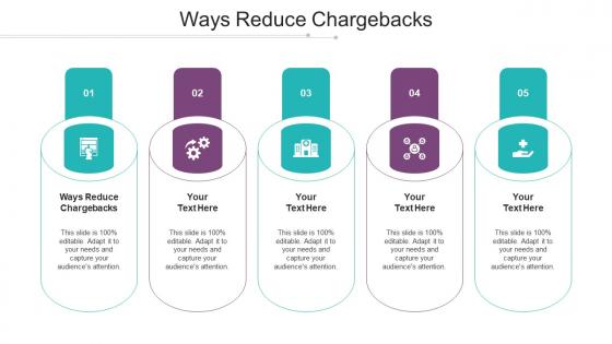 Ways Reduce Chargebacks Ppt Powerpoint Presentation Inspiration Designs Cpb