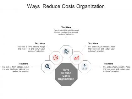 Ways reduce costs organization ppt powerpoint presentation gallery ideas cpb