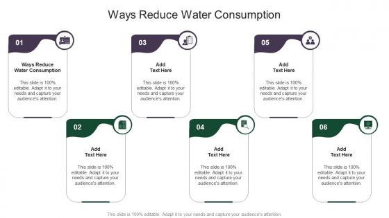 Ways Reduce Water Consumption In Powerpoint And Google Slides Cpb