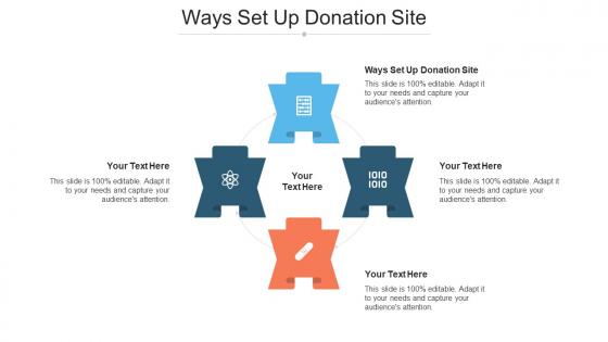 Ways Set Up Donation Site Ppt Powerpoint Presentation Infographics Deck Cpb