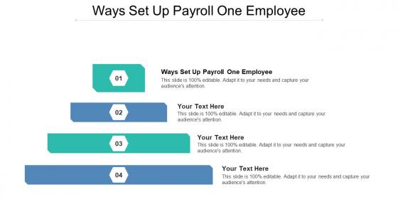 Ways set up payroll one employee ppt powerpoint presentation ideas topics cpb