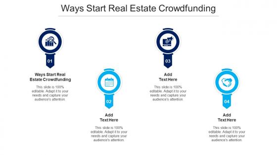 Ways Start Real Estate Crowdfunding Ppt Powerpoint Presentation Outline Diagrams Cpb