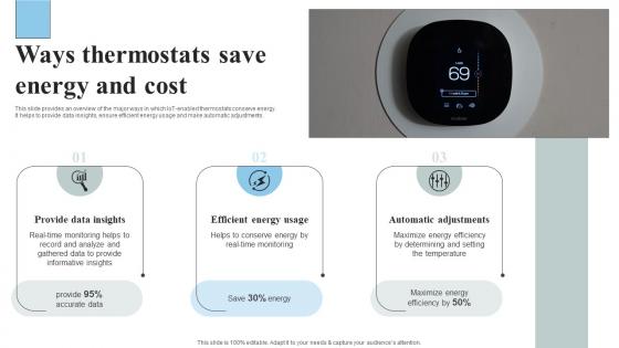 Ways Thermostats Save Energy And Cost IoT Thermostats To Control HVAC System IoT SS